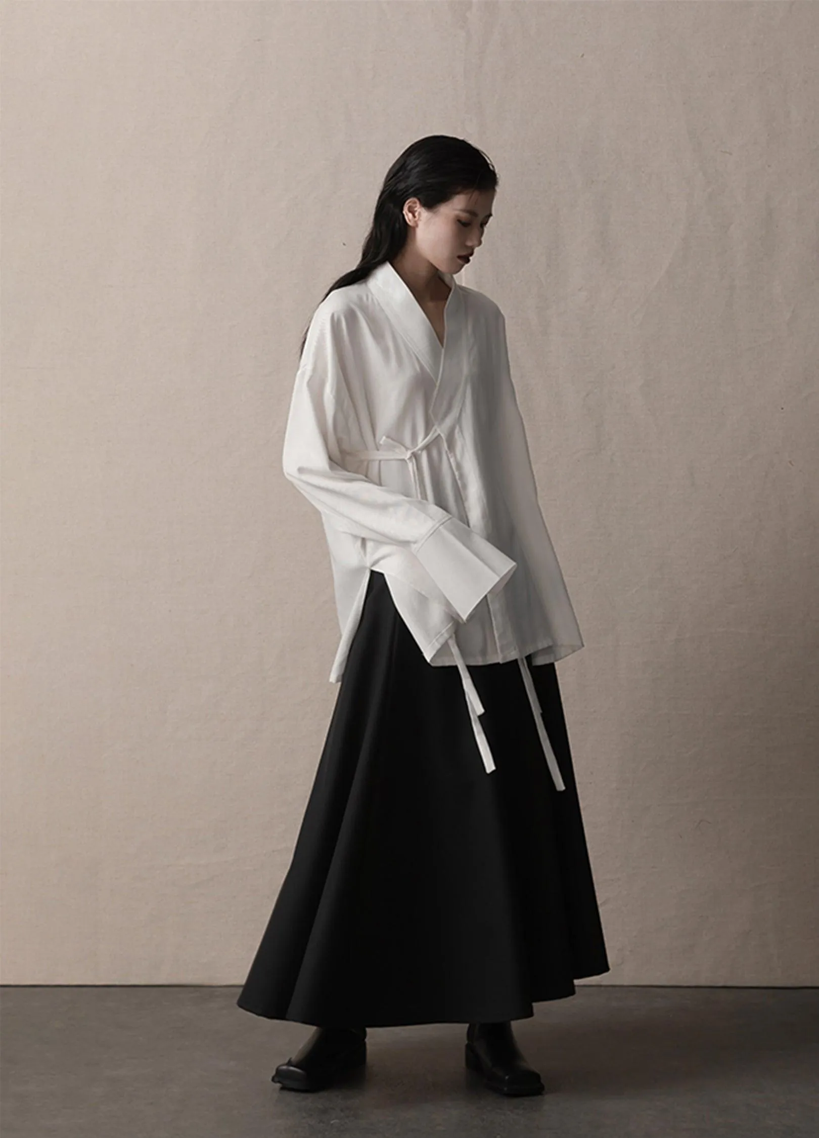 Flowy Pleated A-Line Skirt