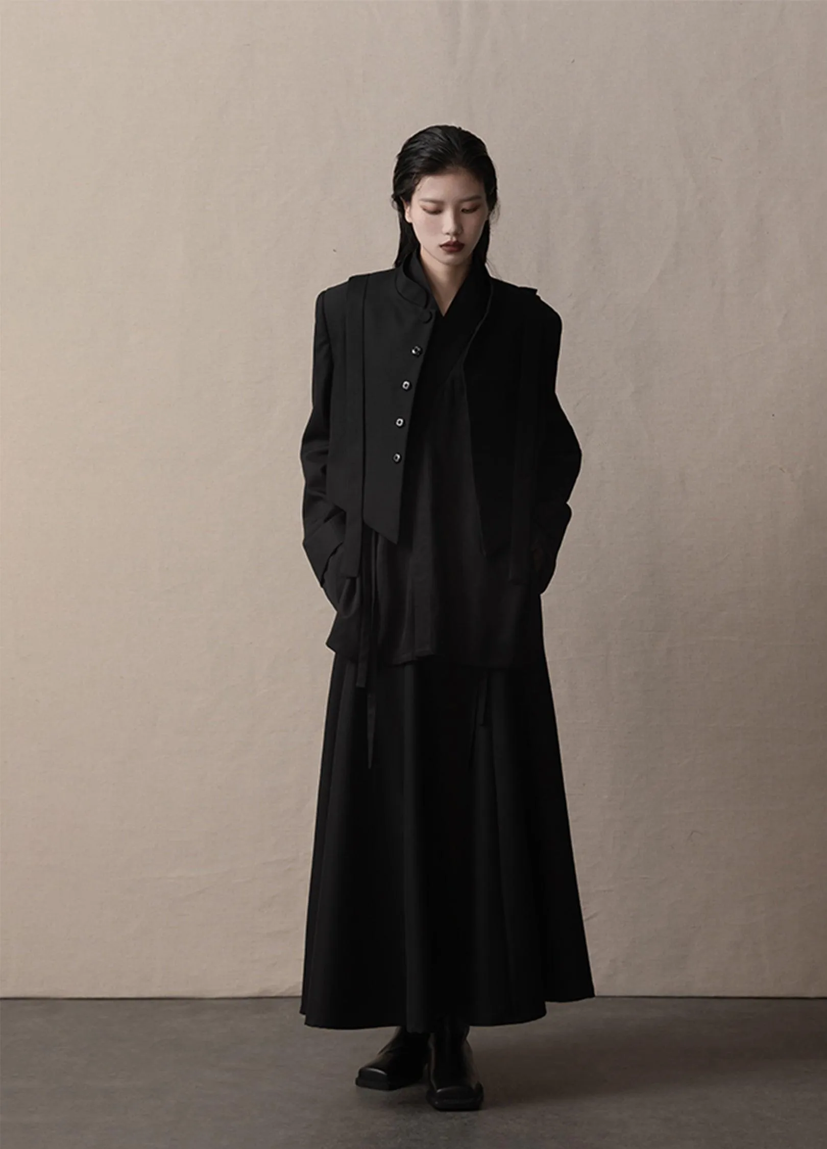 Flowy Pleated A-Line Skirt