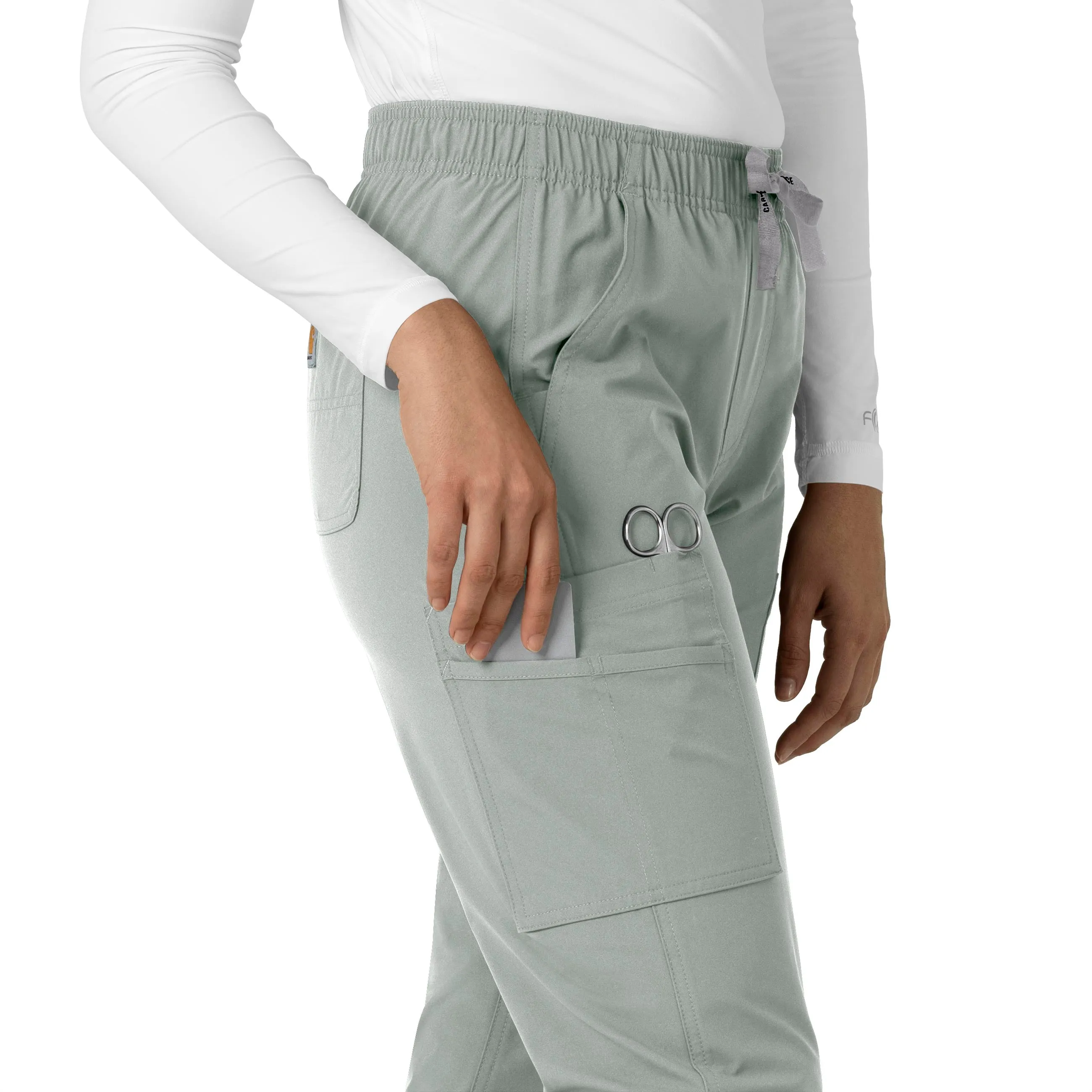 Force Essentials C51213 Straight Leg Scrub Pants Grey