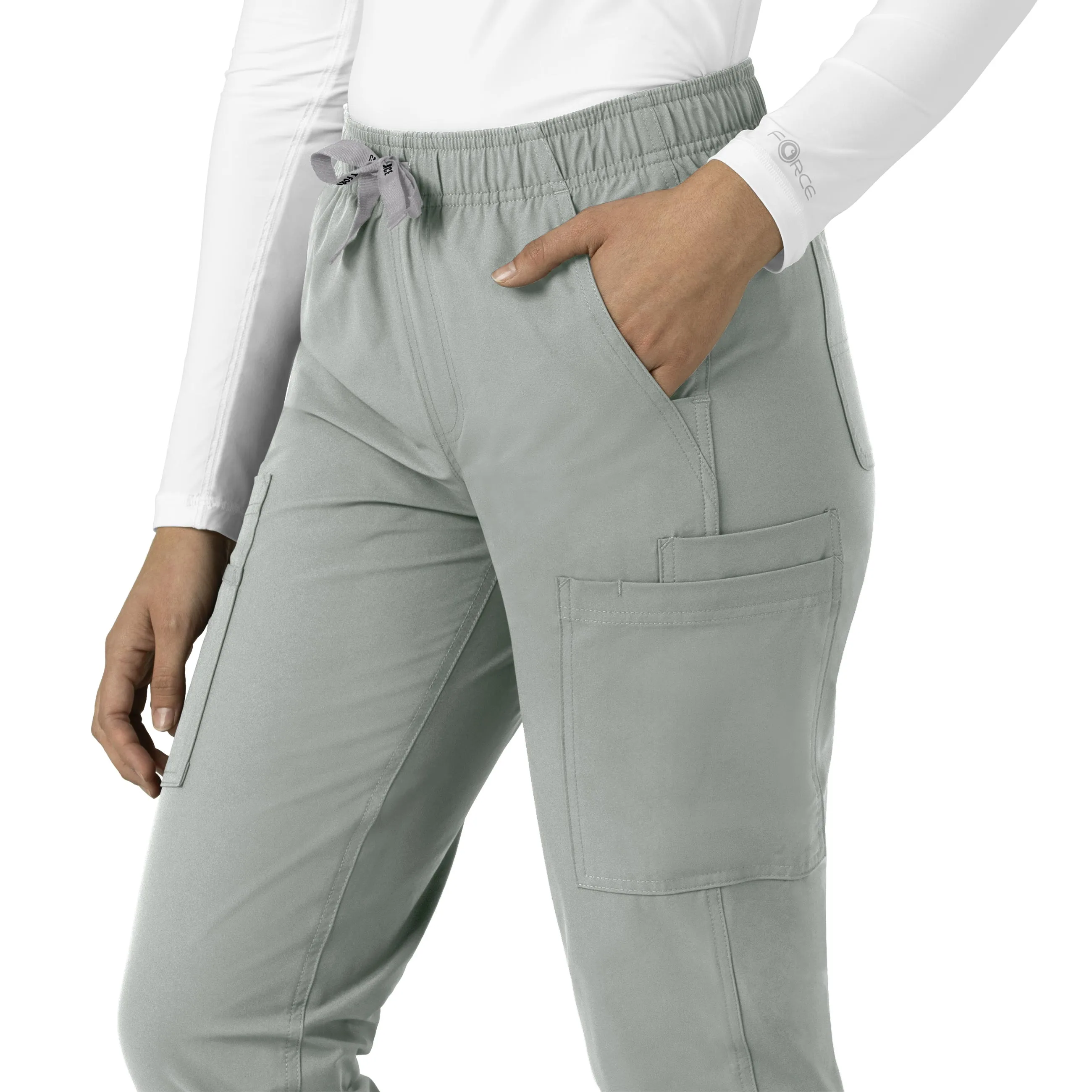Force Essentials C51213 Straight Leg Scrub Pants Grey