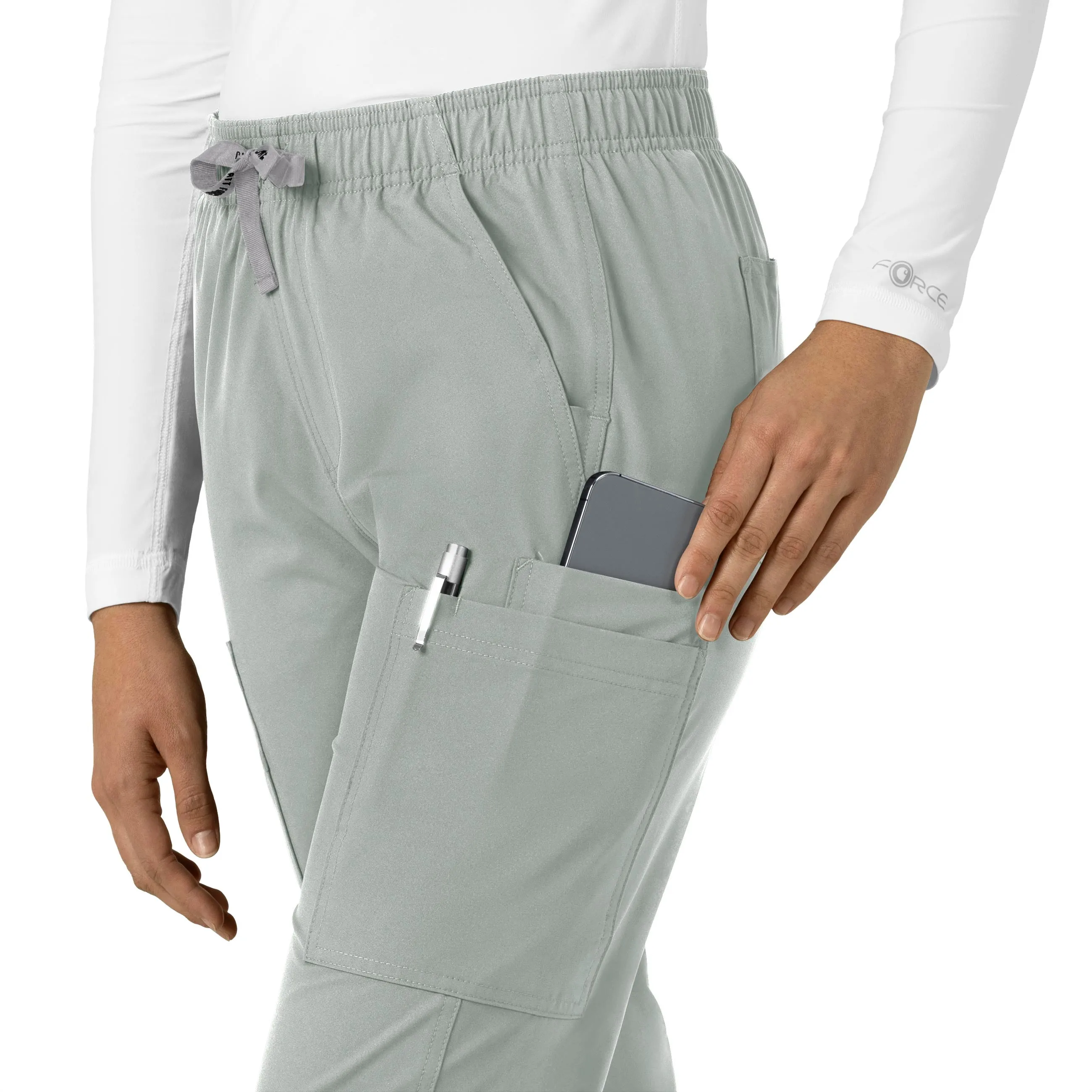 Force Essentials C51213 Straight Leg Scrub Pants Grey