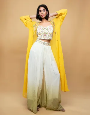 Gardenia White And Yellow Festive Fusion Set