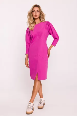 Geometric Stitch Pencil Dress