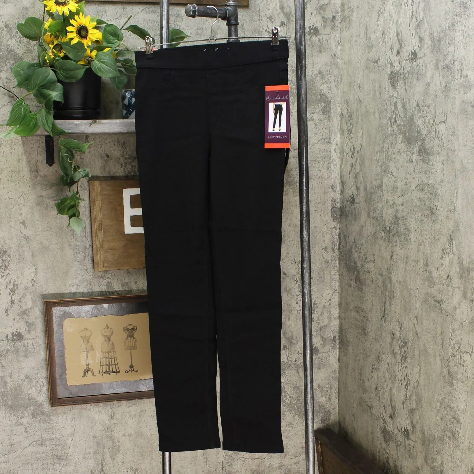 Gloria Vanderbilt Women's Zoey Pull On Straight Leg Trouser Pants