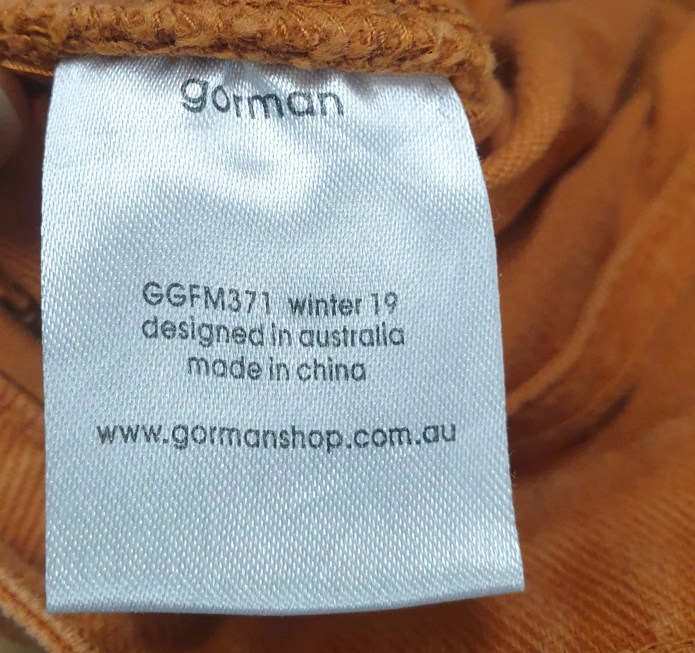 Gorman orange straight leg jeans size 14, best fits size 12-14