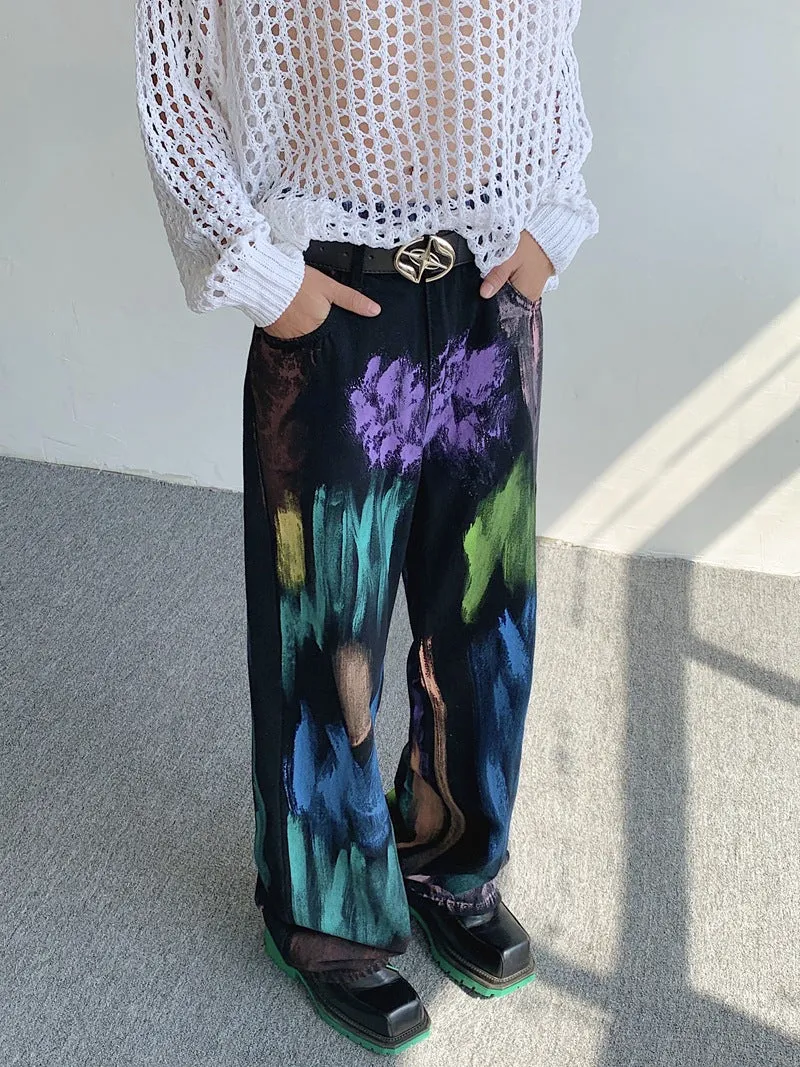 Graceful Drapes - Wide-Leg Niche Pants