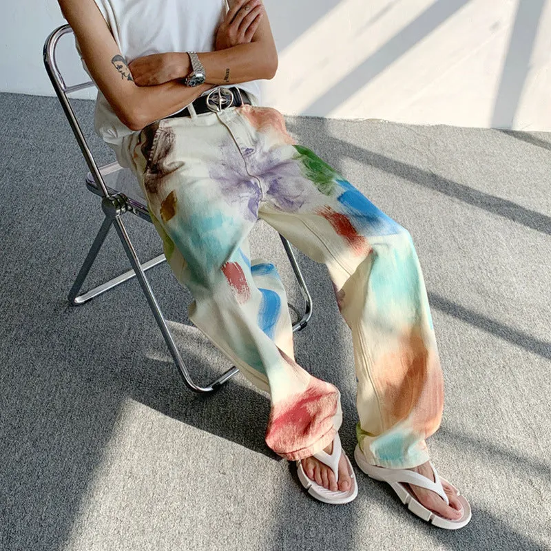 Graceful Drapes - Wide-Leg Niche Pants