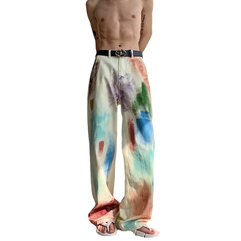 Graceful Drapes - Wide-Leg Niche Pants