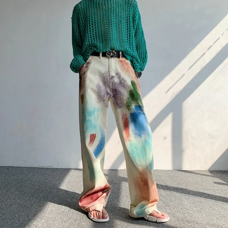 Graceful Drapes - Wide-Leg Niche Pants