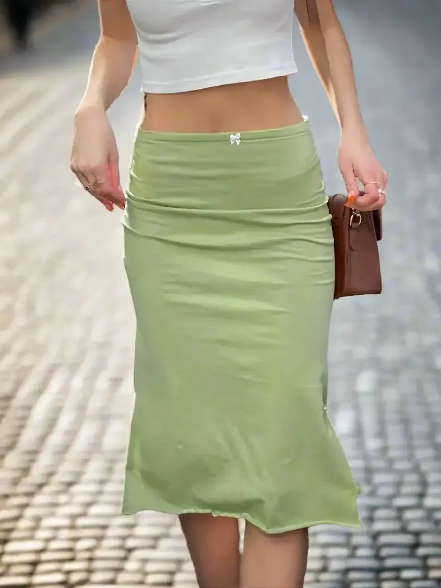Green Midi Skirt