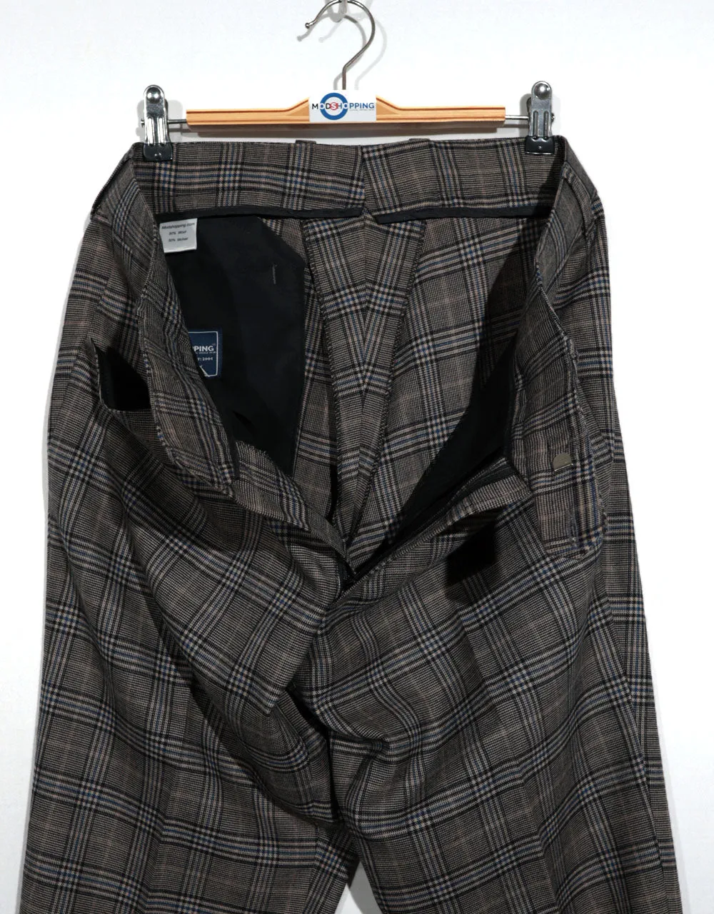 Grey Prince of Wales Check 3 Piece Suit