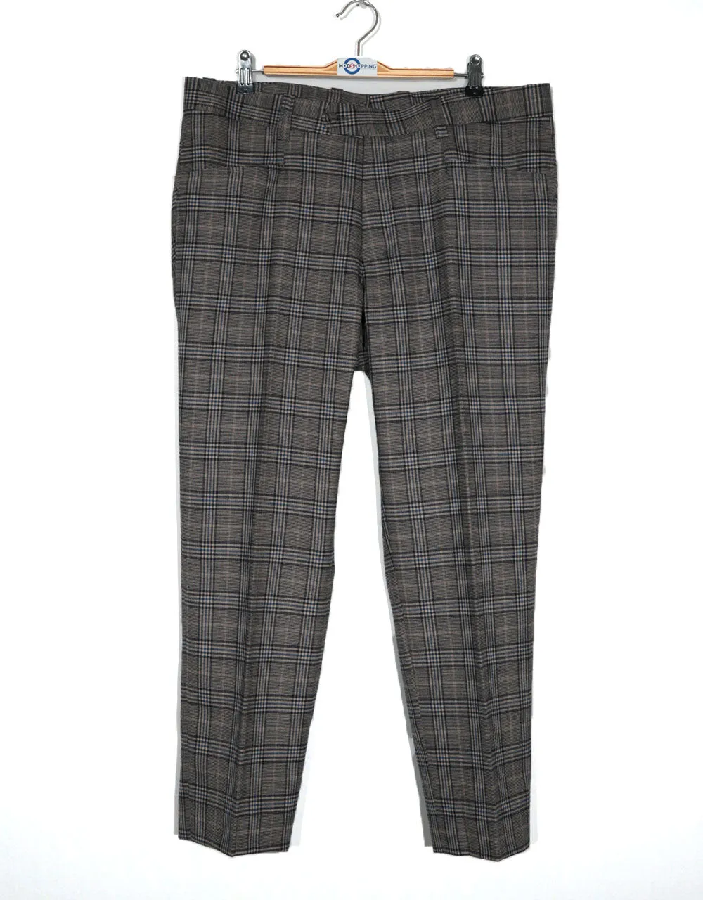 Grey Prince of Wales Check 3 Piece Suit