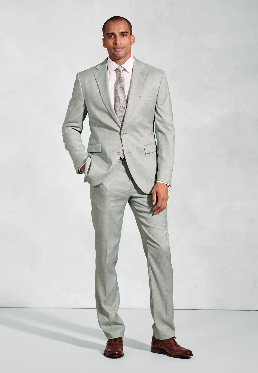 Hardy Tailored Fit Texture Suit Jacket - Green