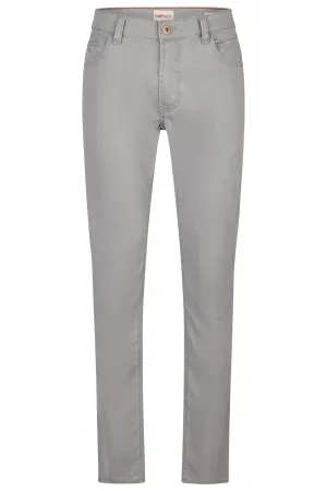 Hattric Mens Harris Slim 5 Pocket Trousers Grey