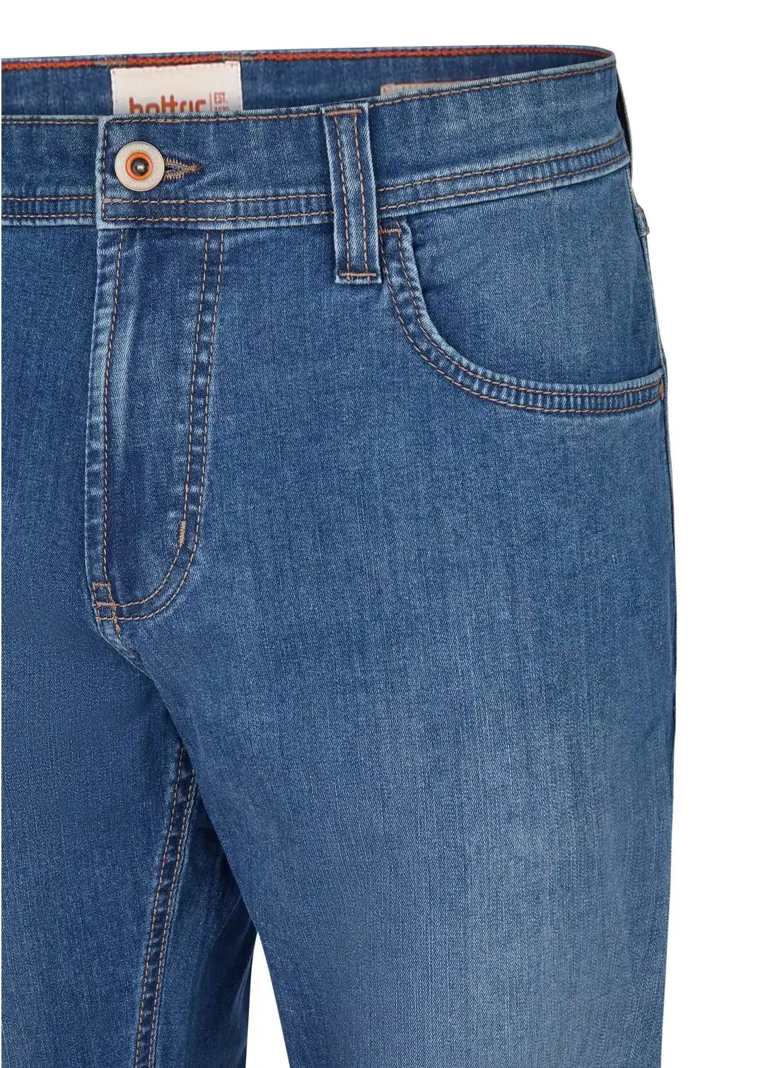 Hattric Mens Harris Slim Stretch Jeans Light Blue