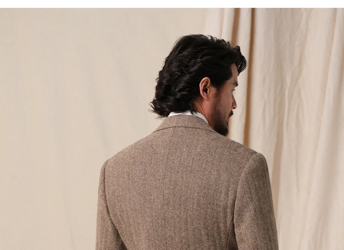 Herringbone Tweed Blazer