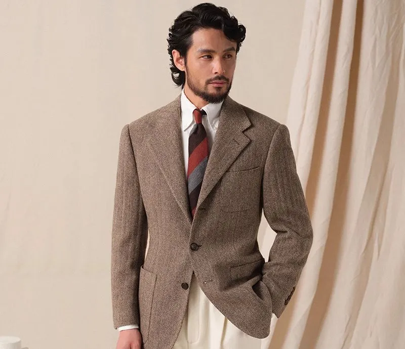 Herringbone Tweed Blazer