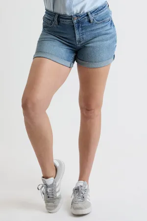 High Rise Premium Stretch Fold-Over Cuff Shorts, Pack of 8