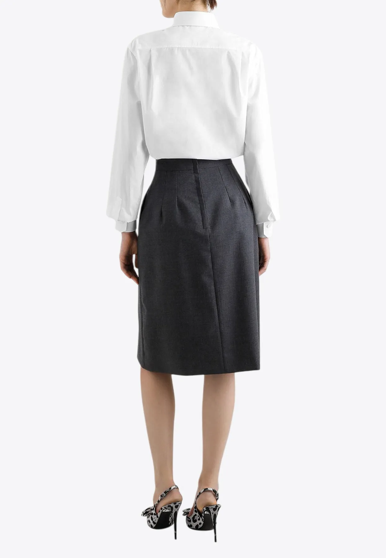 High-Waist A-line Skirt