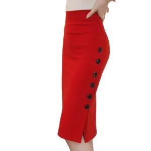 High Waist Stretch Pencil  Skirts