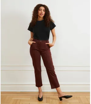 James Straight Leg Work Pants in Coffee
