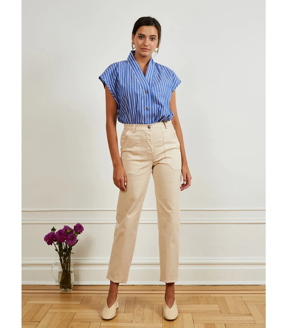 James Straight Leg Work Pants in Twilight Blue