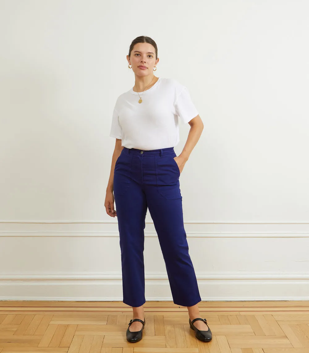 James Straight Leg Work Pants in Twilight Blue
