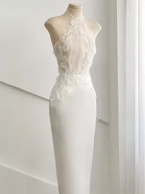 JazzHer Elegant Sheath White Birthday Dress Lace Homecoming Dresses (PRE-ORDER)