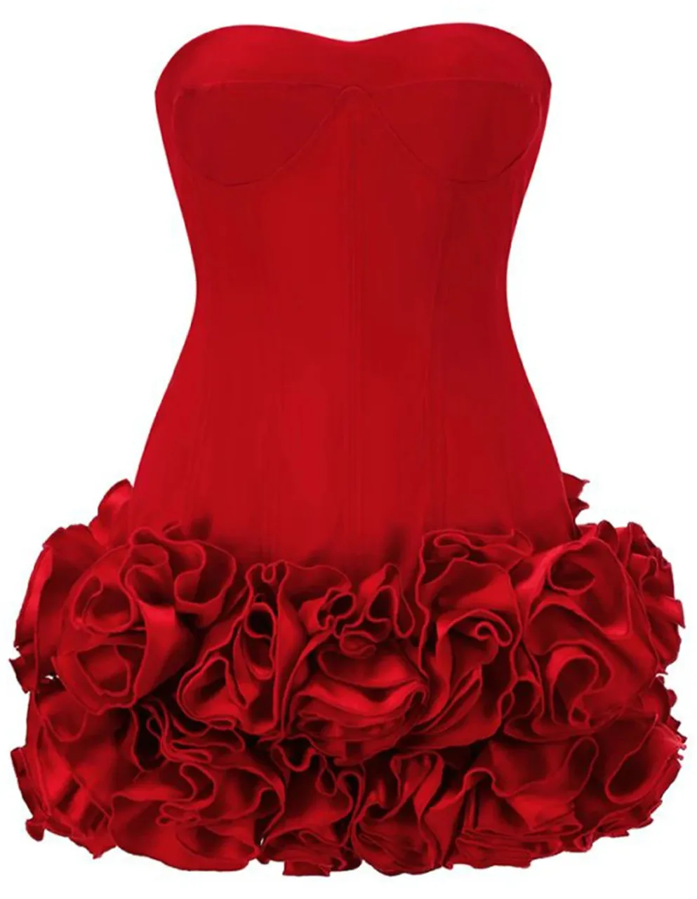 JazzHer Sexy Sheath Straps Burgundy Homecoming Dresses Short Hoco Dress With Flowers (PRE-ORDER)