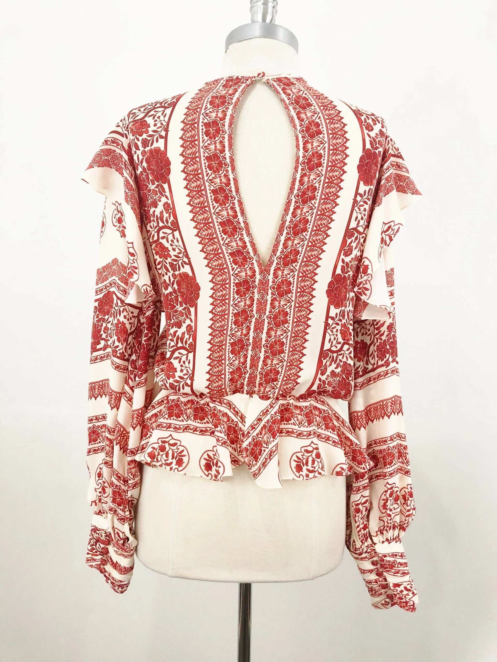 Johanna Ortiz Silk Blouse Size 6