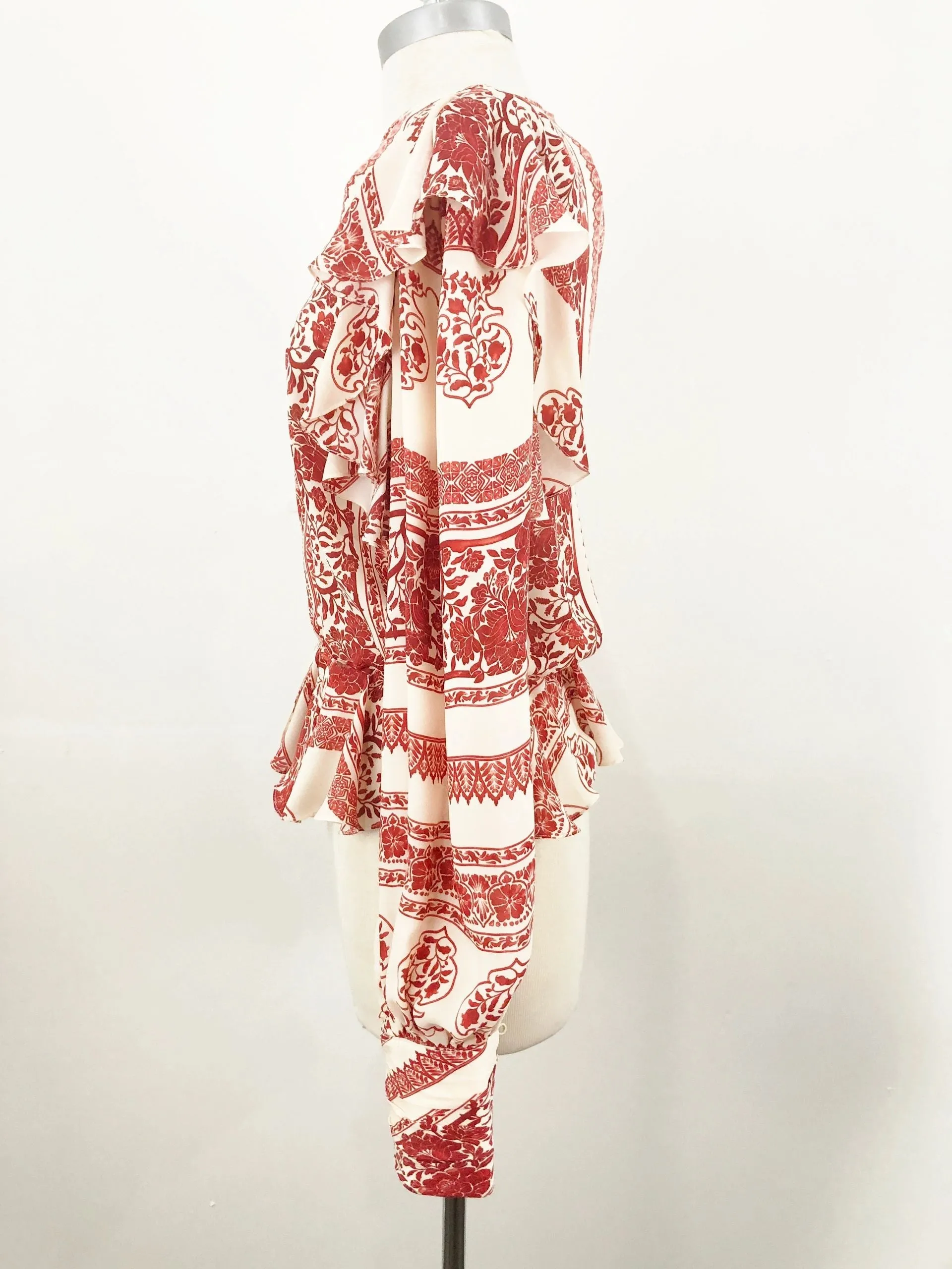 Johanna Ortiz Silk Blouse Size 6