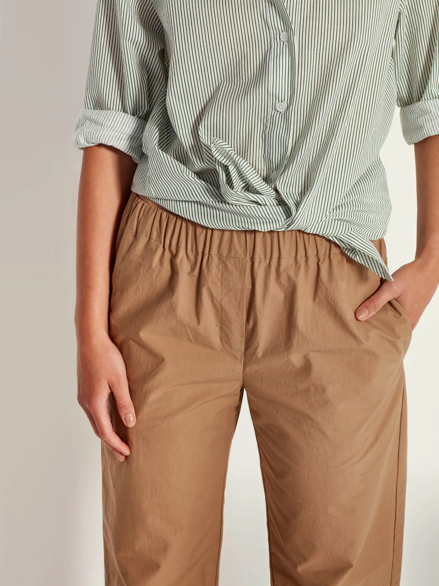 Juliette Hogan Ko Trouser - Taupe