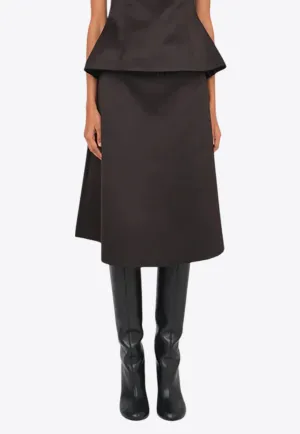 Kelly Satin Midi Skirt