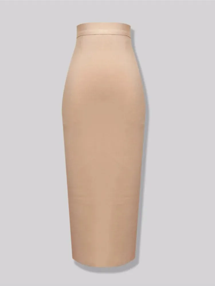 Knee Length Bandage Skirt Women Elastic Bodycon Summer Pencil Skirts