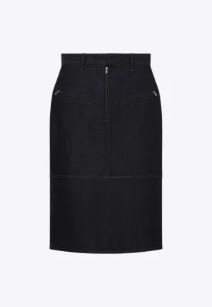 Knee-Length Pencil Skirt