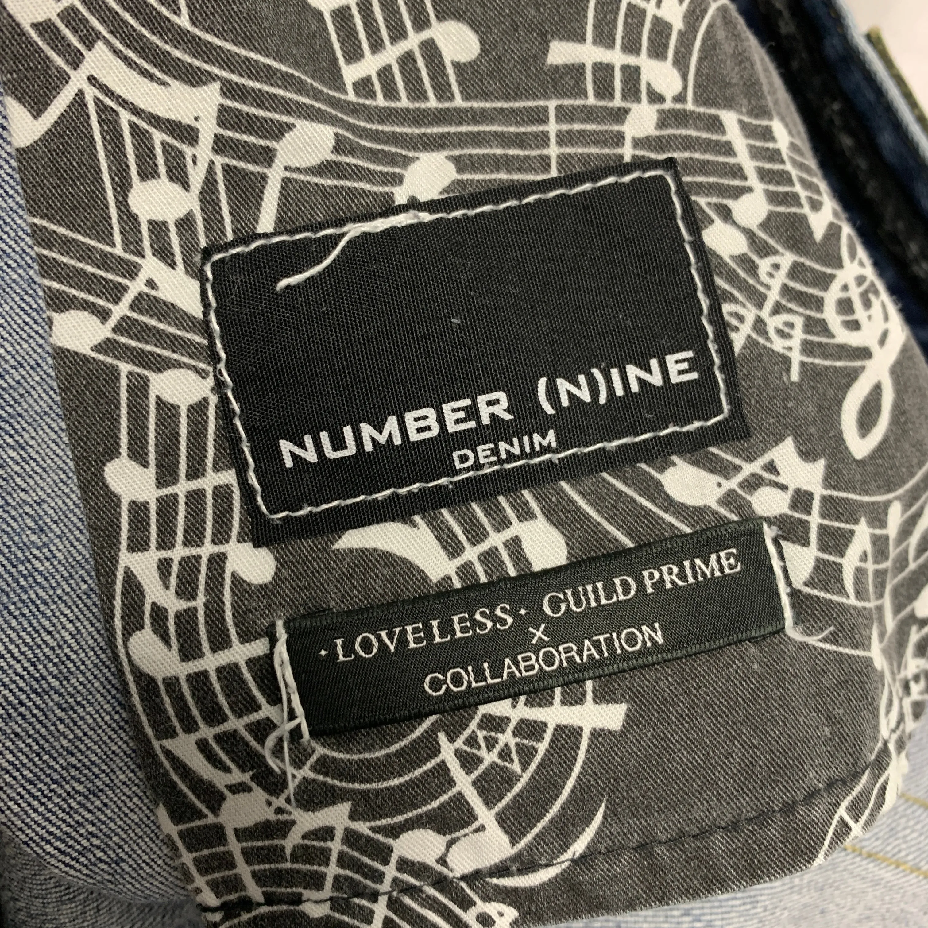 [L] Number Nine x Loveless Distressed Denim Jeans Indigo