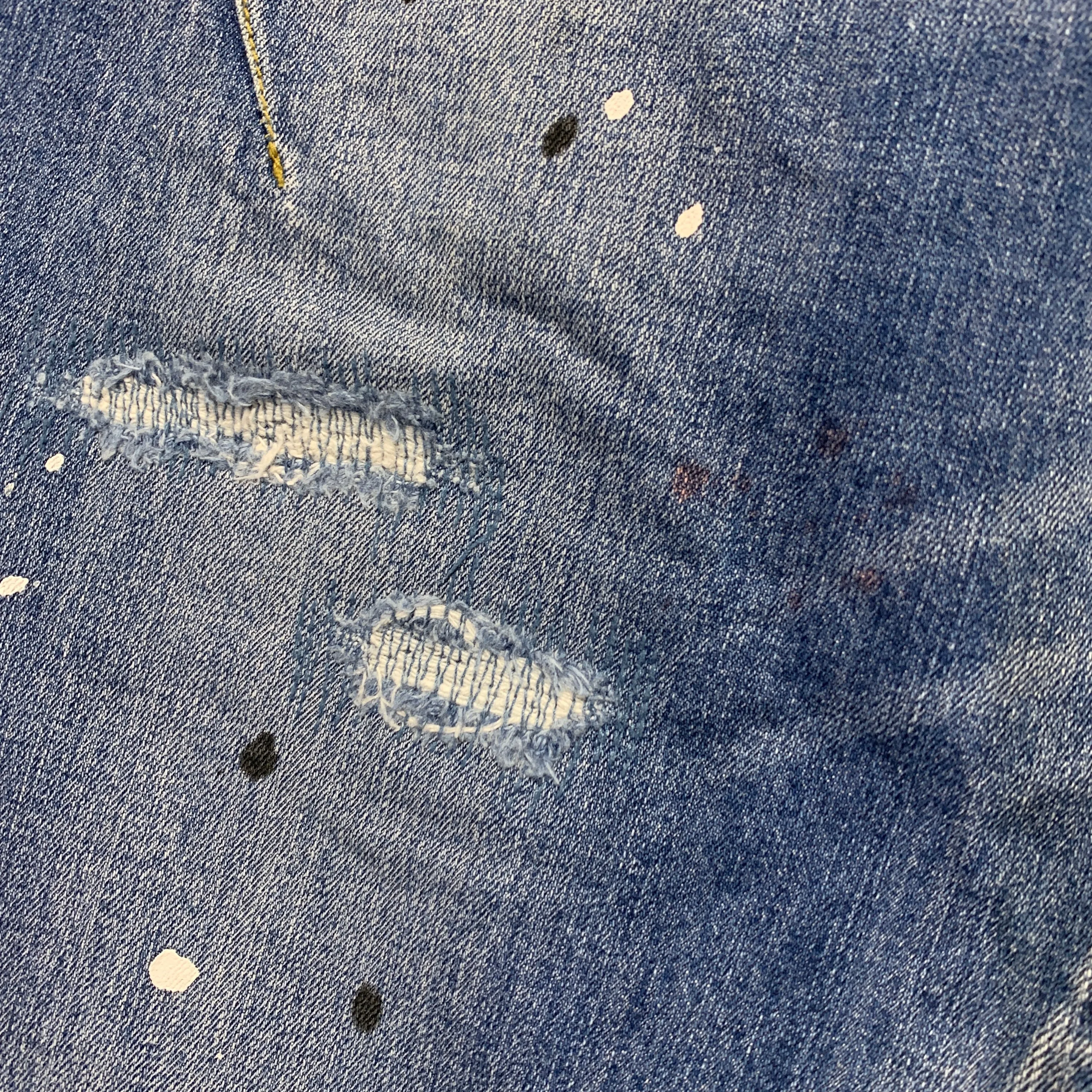 [L] Number Nine x Loveless Distressed Denim Jeans Indigo