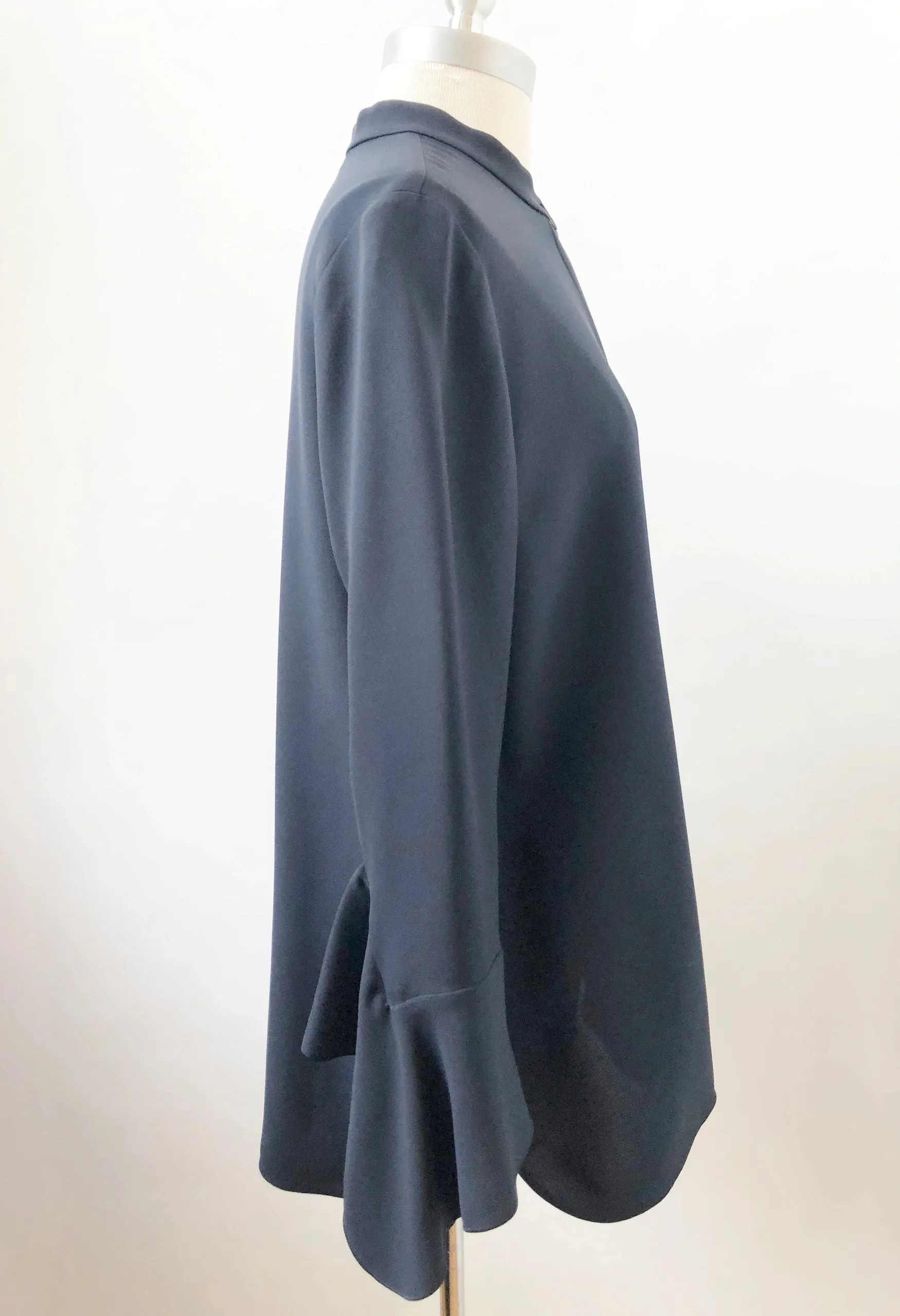 Lafayette 148 Silk Bell Sleeve Blouse Size M