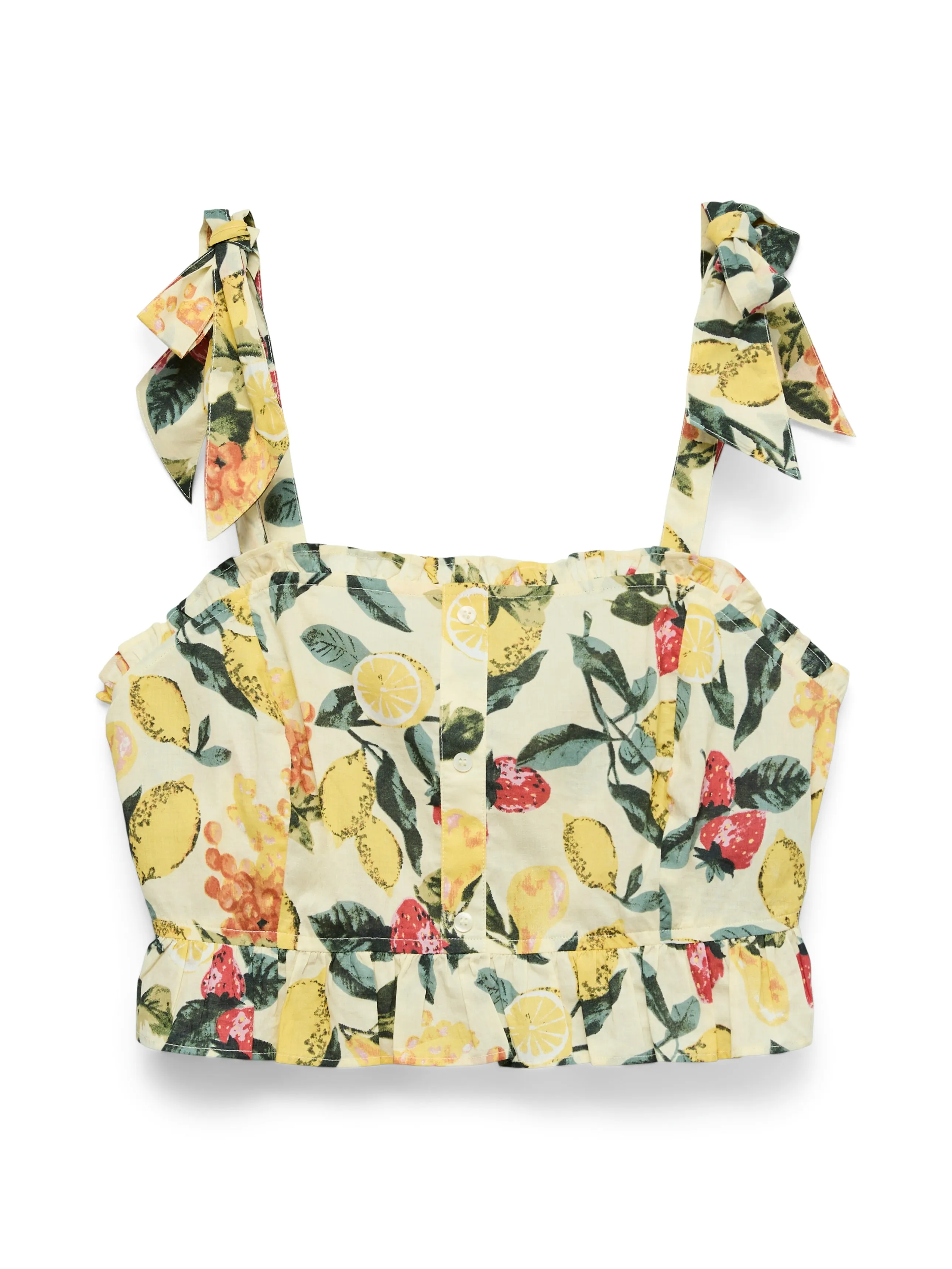 Lemoney Print Crop Top