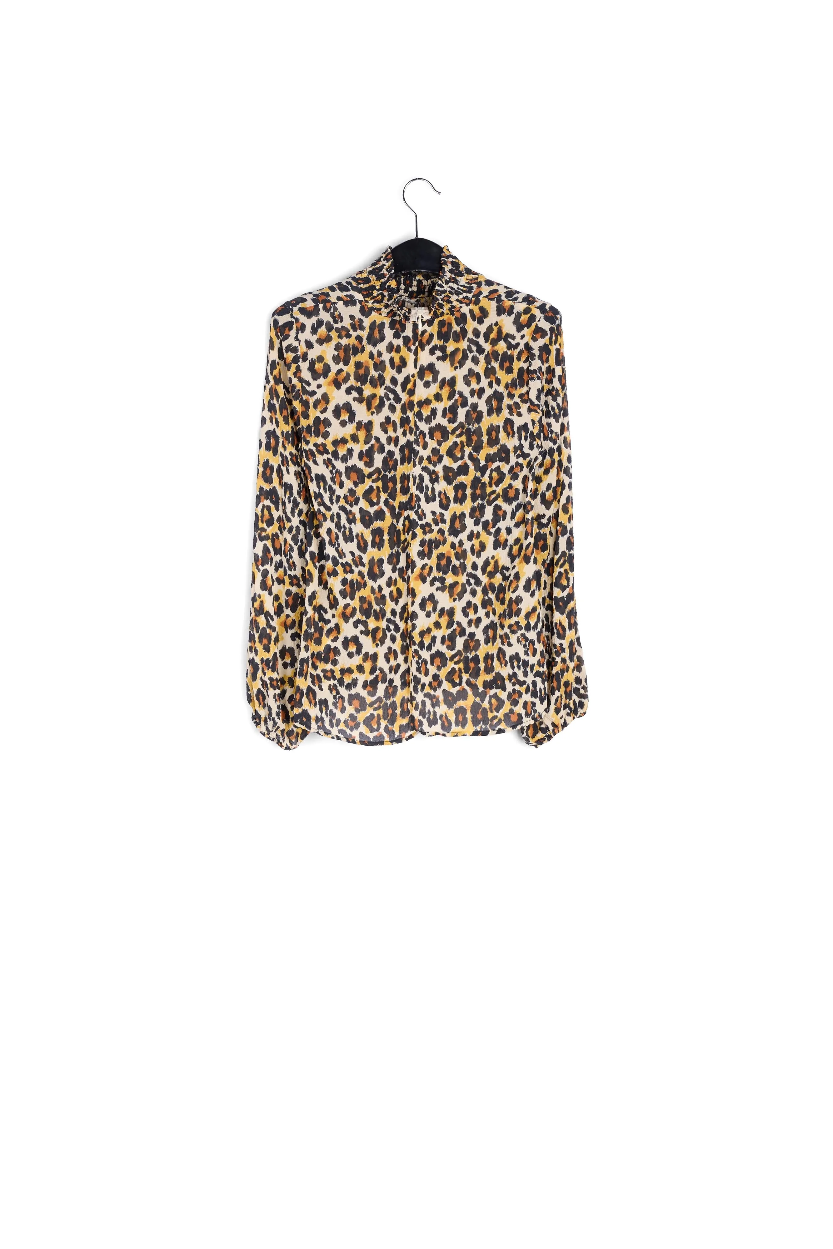 Leopard-print loose-fit top