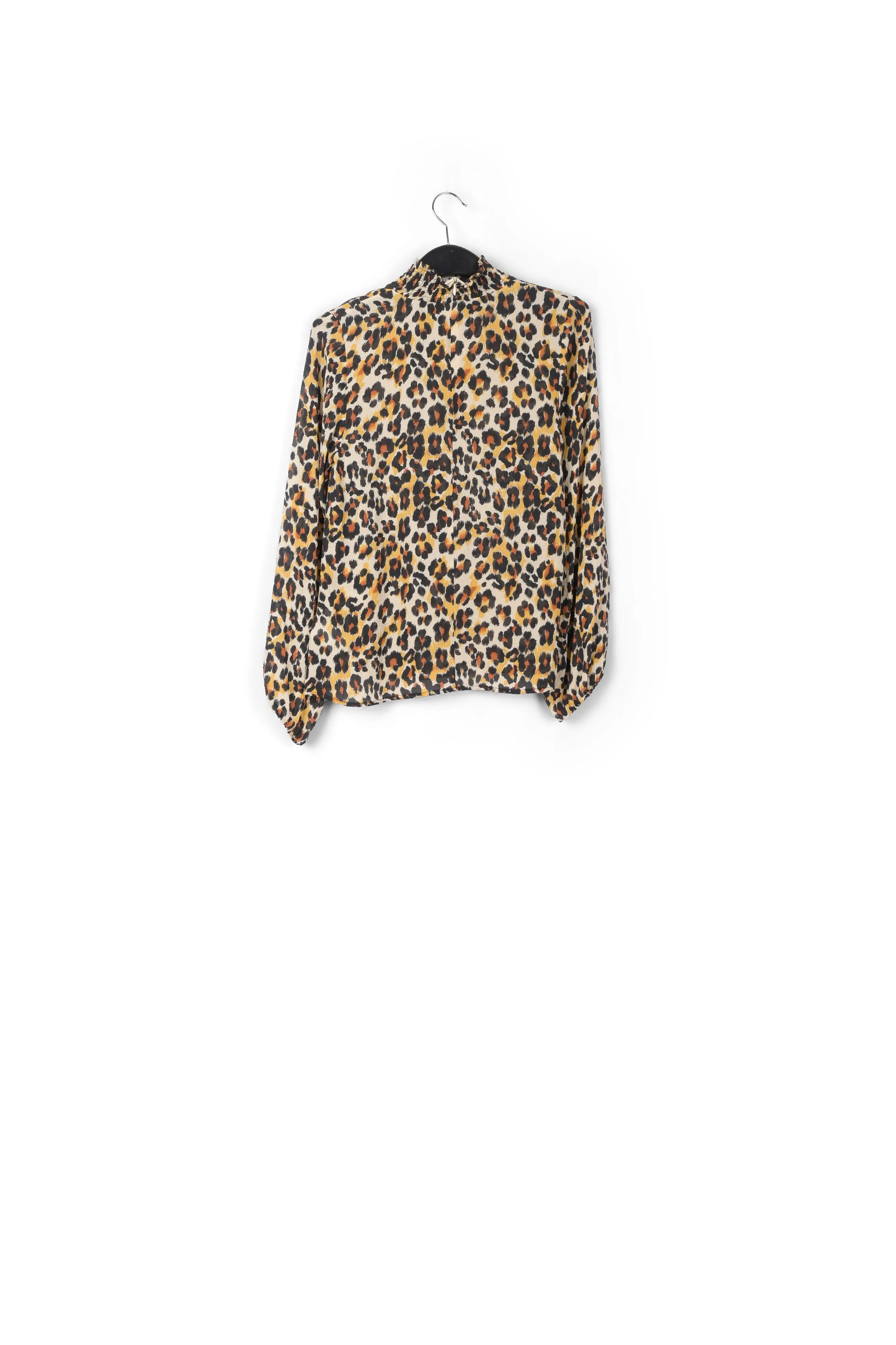 Leopard-print loose-fit top