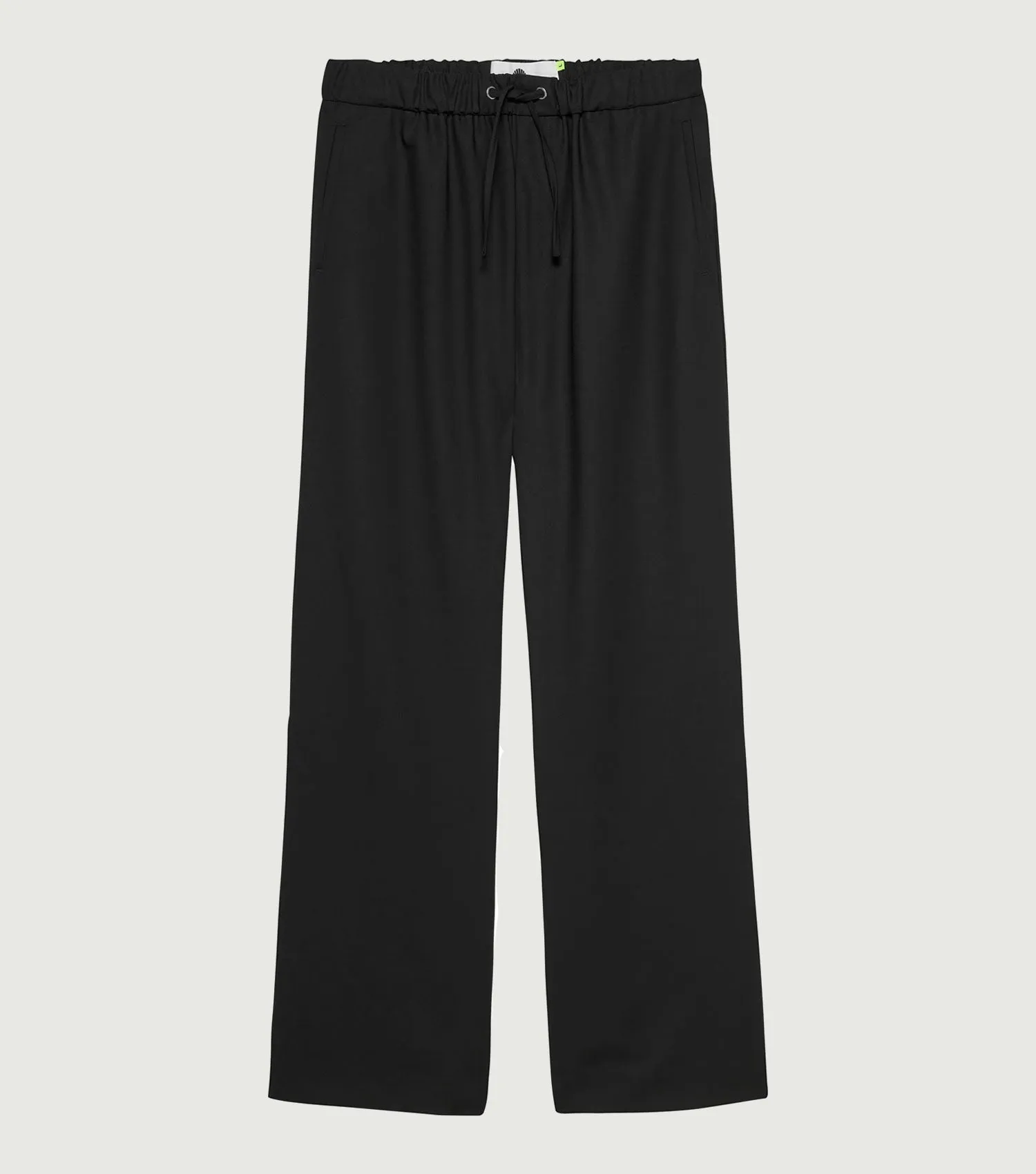 Lined Wool Work Trousers Black