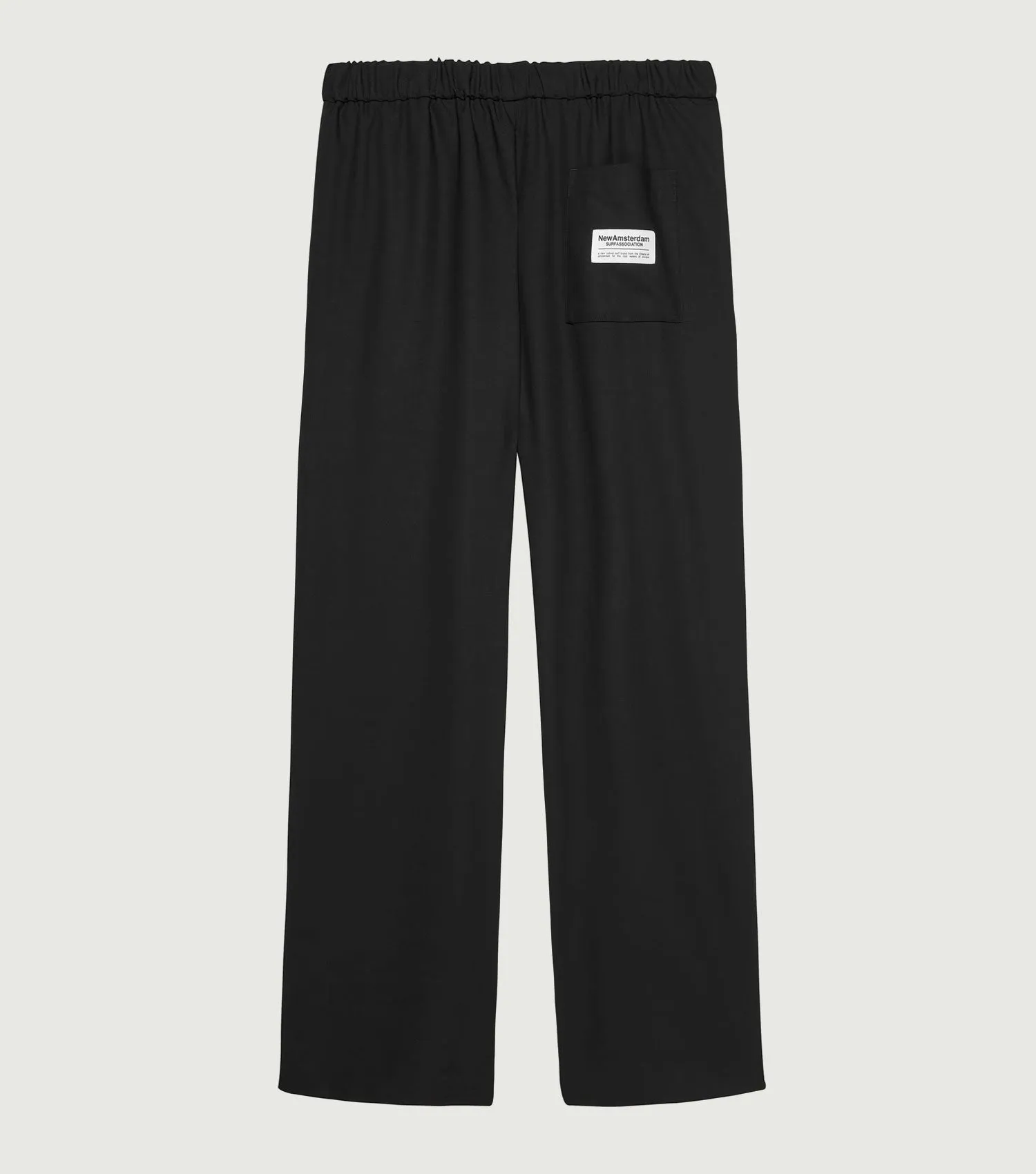 Lined Wool Work Trousers Black
