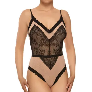 Loretta Bodysuit - Nude/Black -