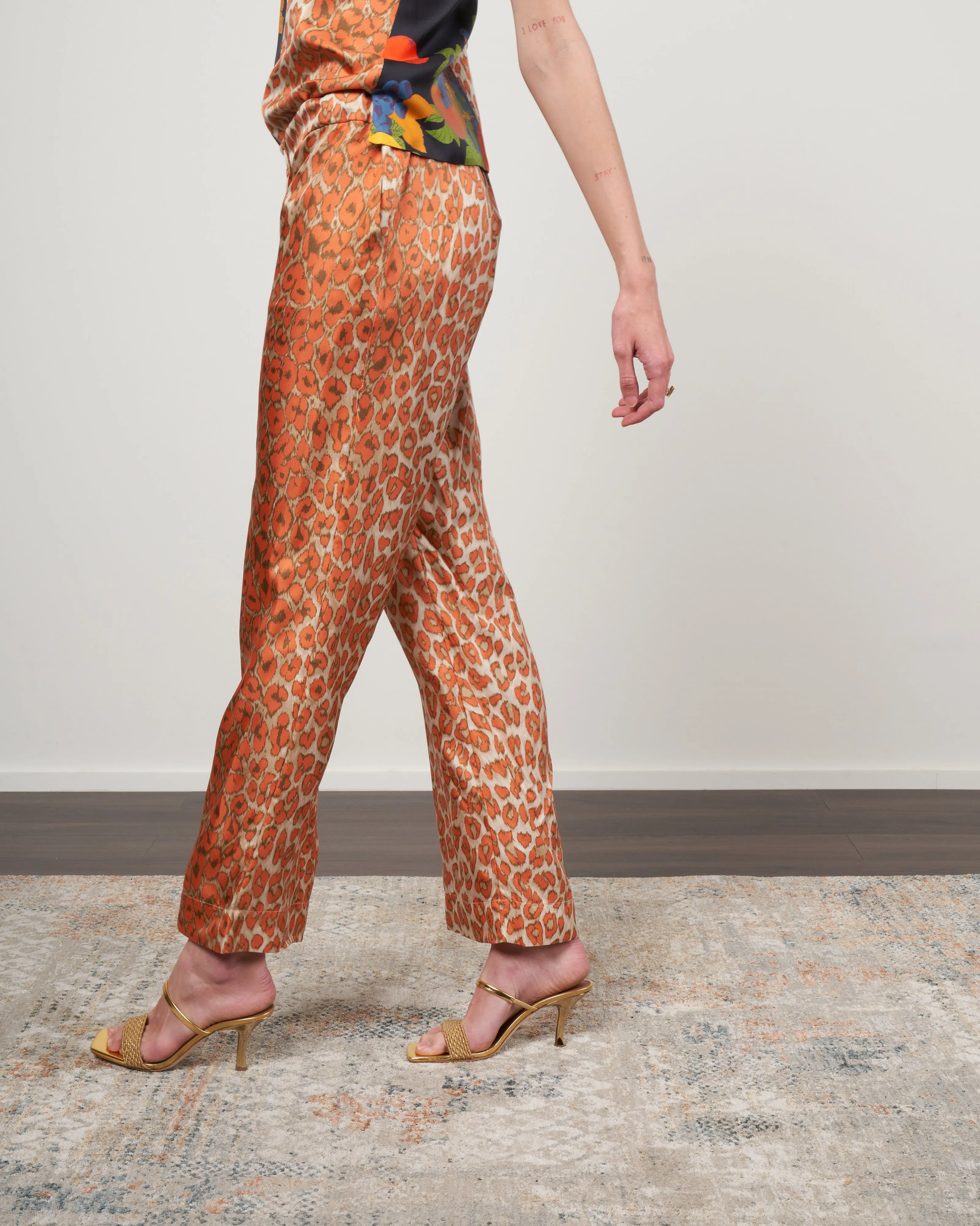 lucky pant - panthere corail