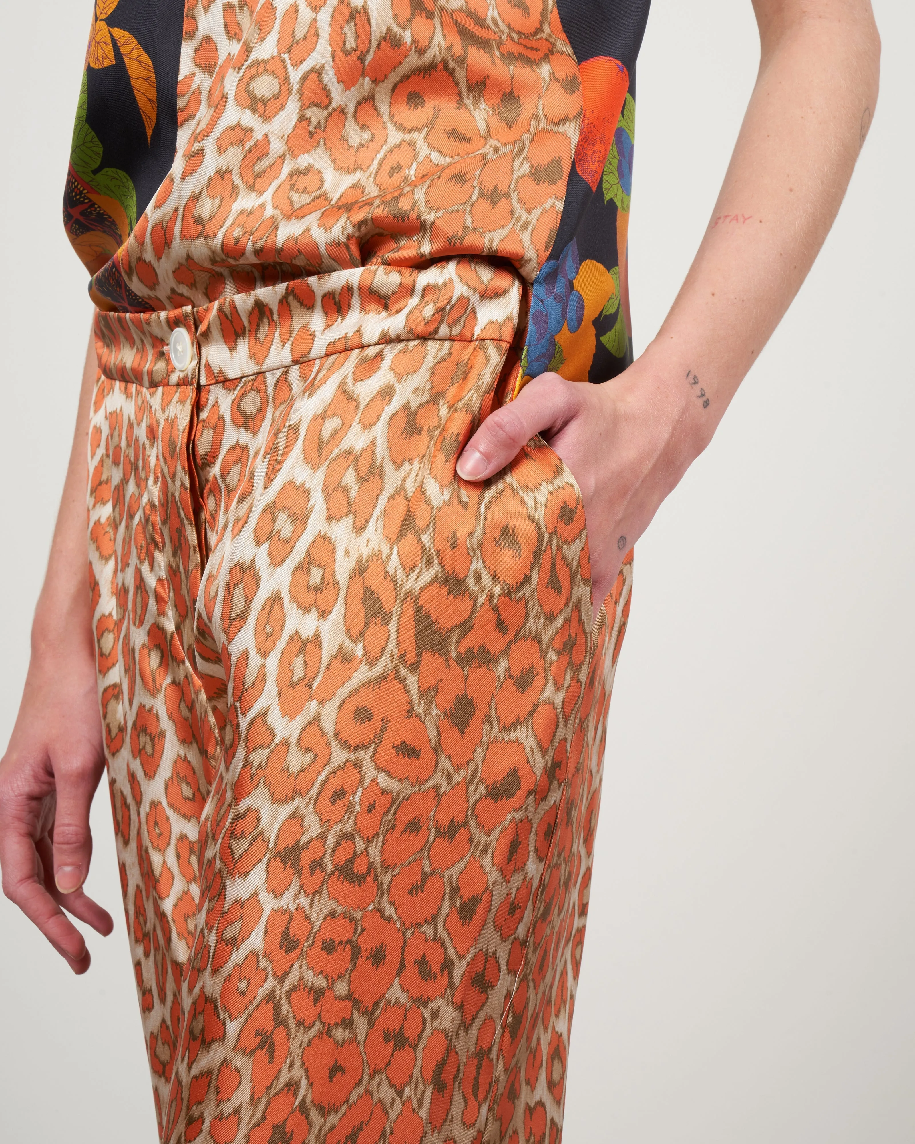 lucky pant - panthere corail