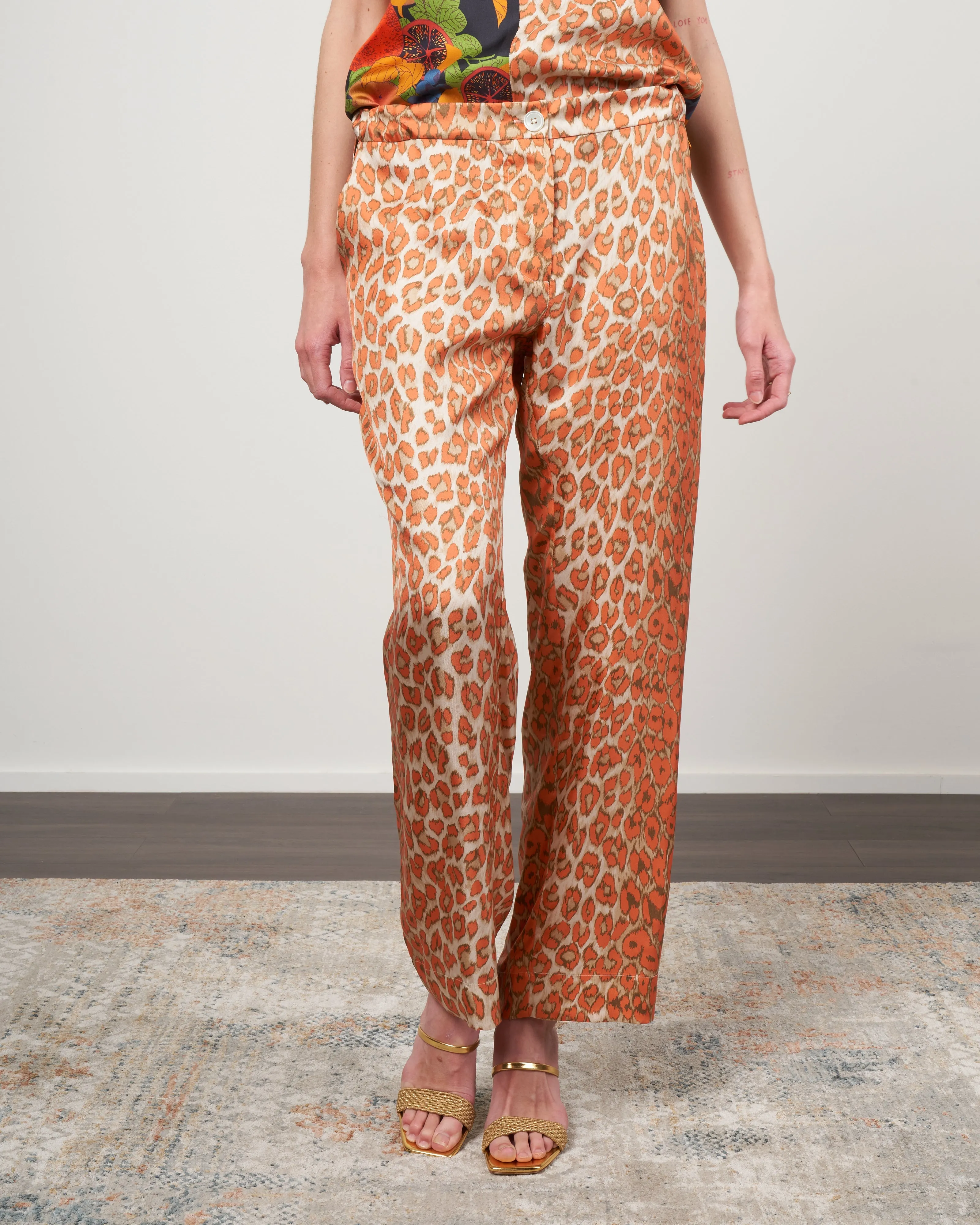 lucky pant - panthere corail