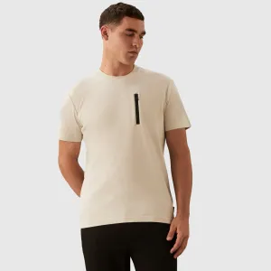 Lux Zip Pocket T-Shirt - Offwhite