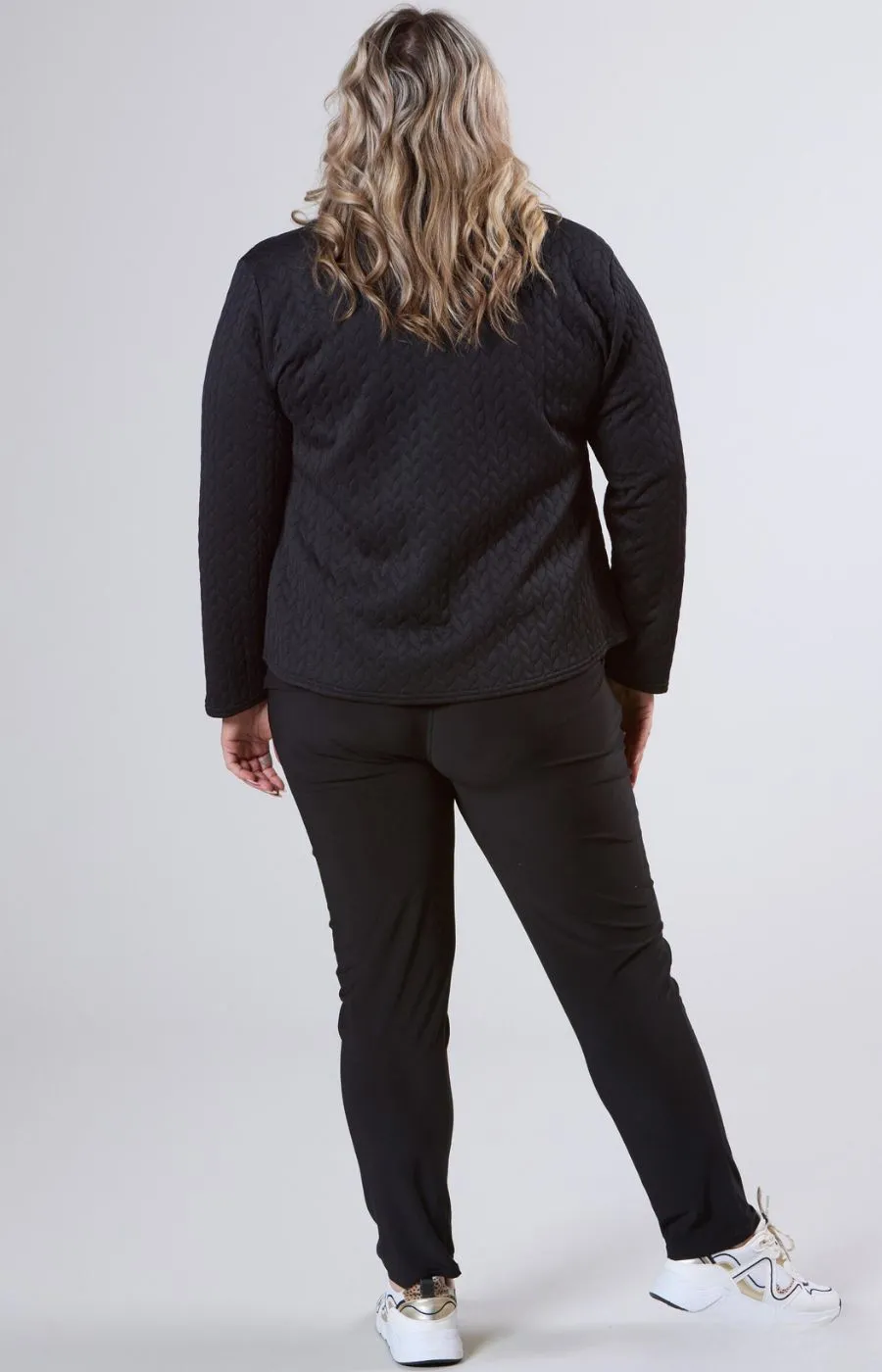 Magna Button Jacket in Black