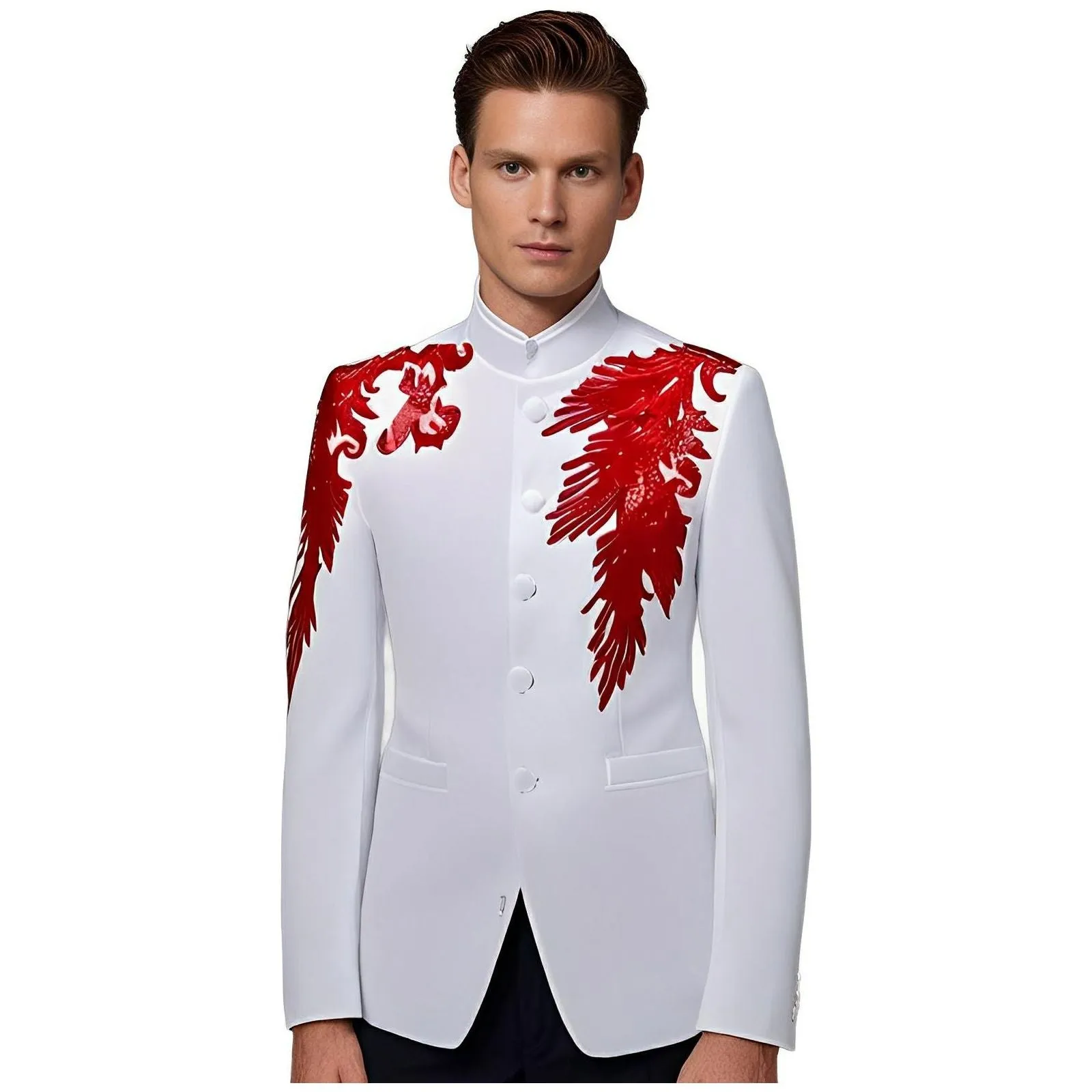 Marlow High-Collar Blazer